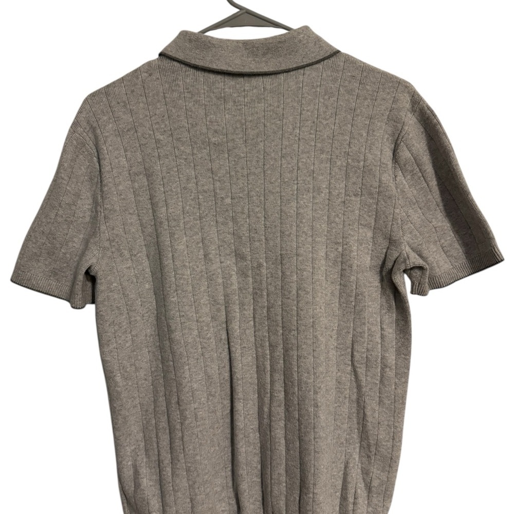 Express Men's Polo Shirt in Light Gray - Picture 2 of 6